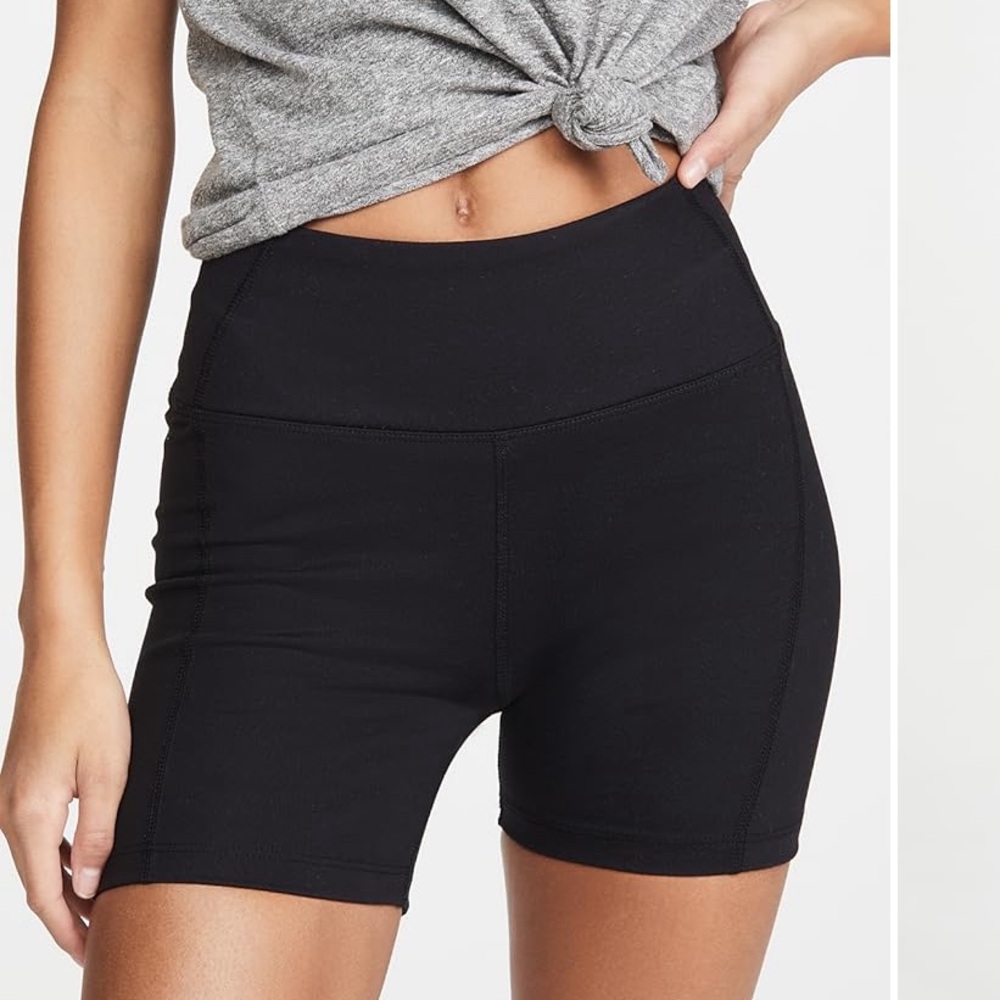 Year of Ours Black Bike Shorts; Size Small